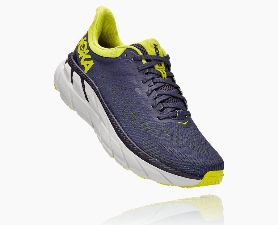 Hoka Australia One One Clifton 7 - Mens Running Shoes Navy - YGKAM-2856